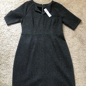 NWT Ann Taylor V-Neck Pleated Sheath Dress